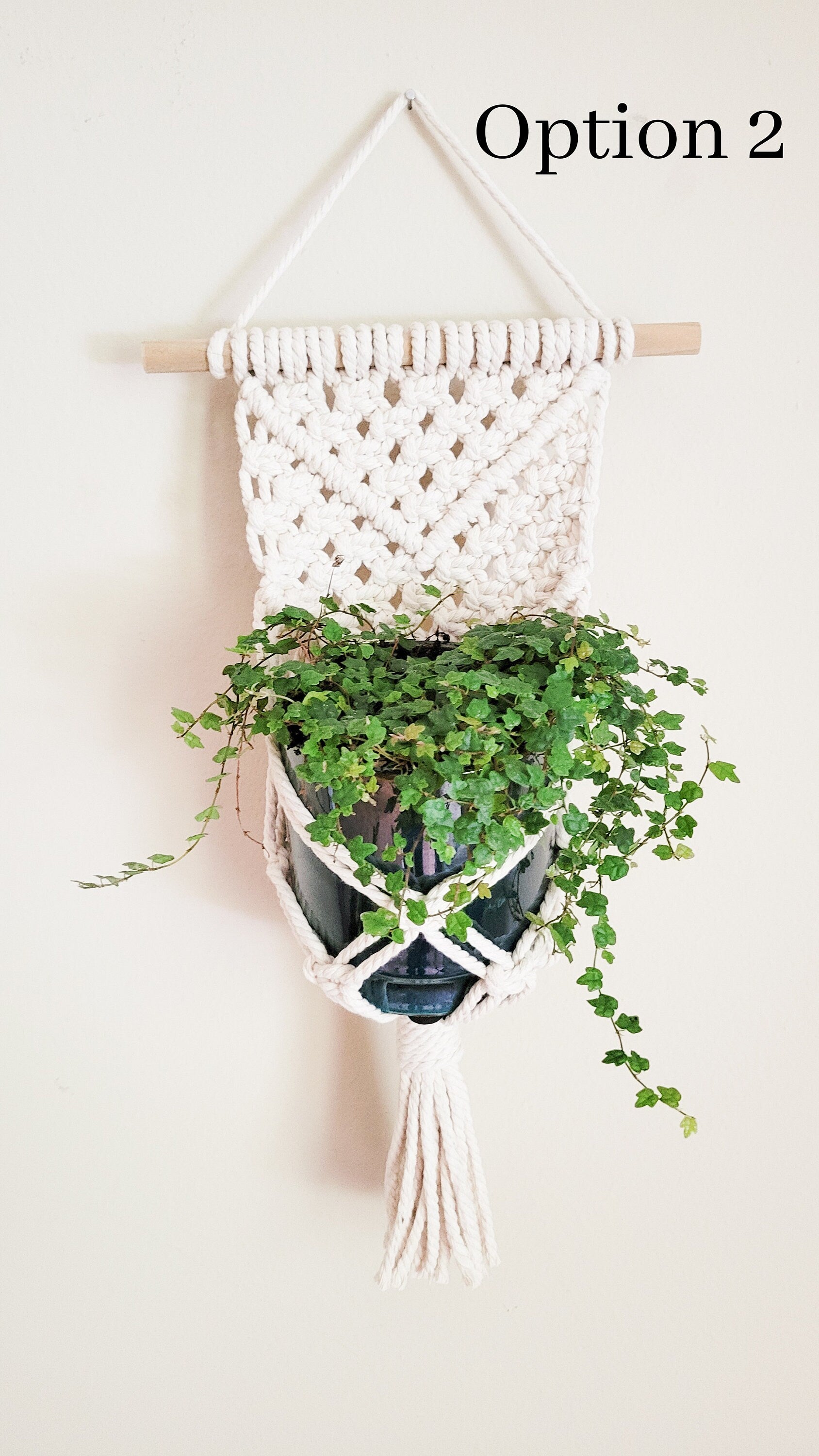 Macrame Plant Hanger, Wall Plant Hanger, Rope Plant Hanger, Set Of 2, Single Item, Macrame Plant Hanger Set, Plant Lover Gift, Gifts For Her
