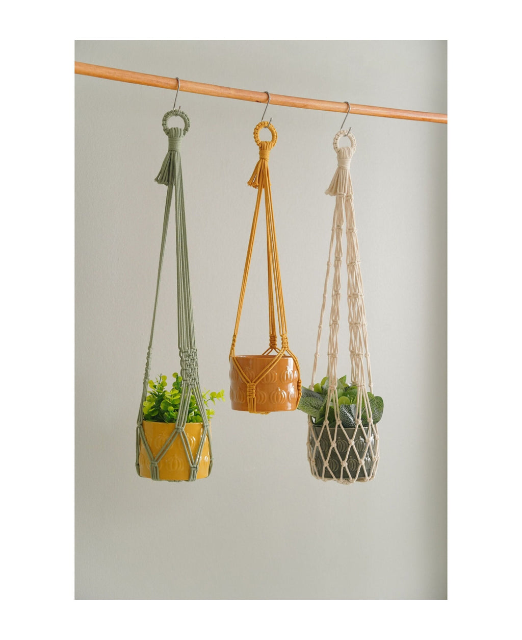Tassel Free Plant Hanger, Gardener Gifts, Macrame Tassel Free, Hanging Plant Hanger, Home Office Decor, No Tassel Planter, Plant Holder I15