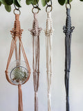 Macrame Terrarium Plant Hanger With Optional Terrarium Globe Included