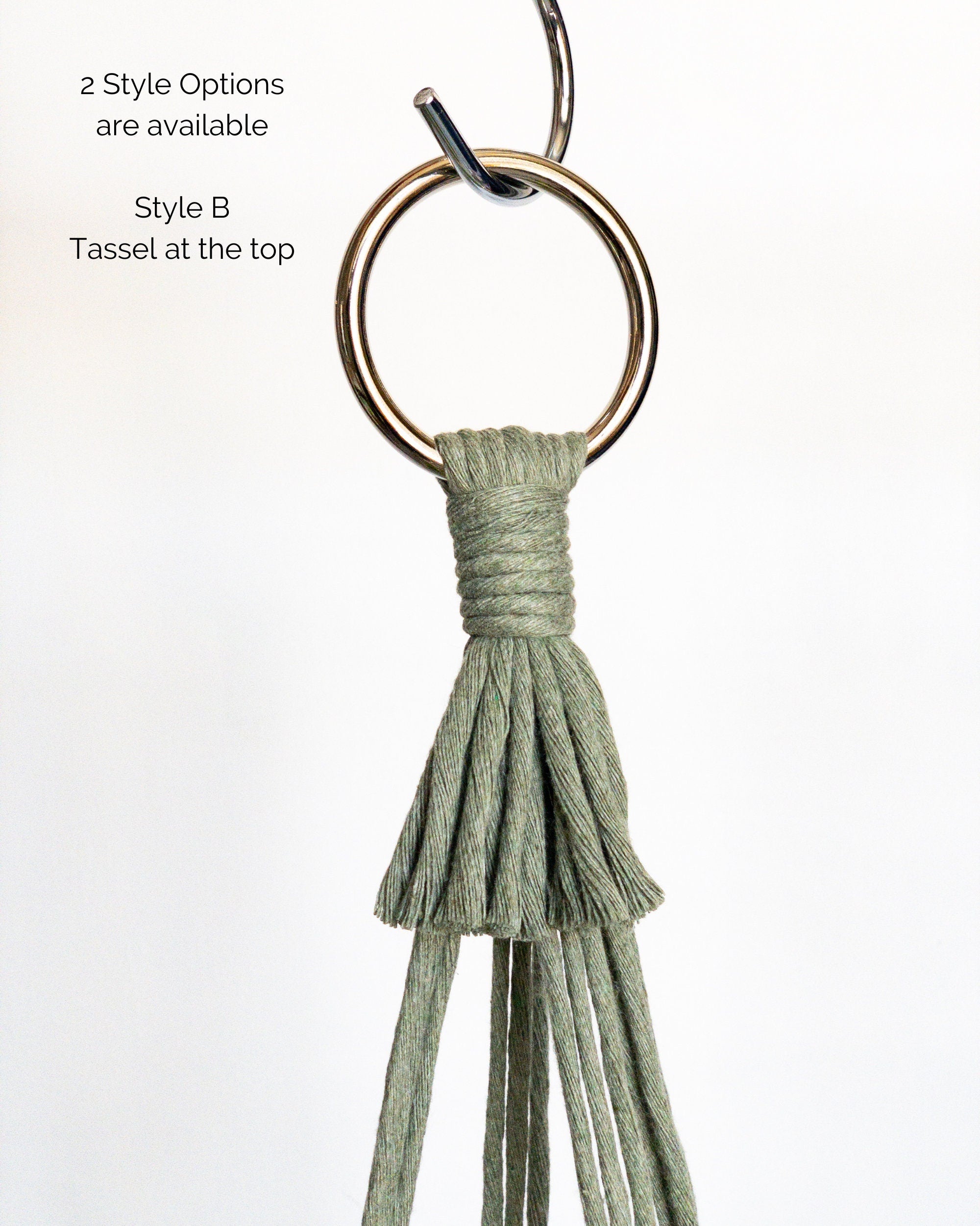 No Tassel Macrame Plant Hanger, No Tail Hanging Planter,  Hanging Plant Holder, Indoor Plant Hanger, Pet Friendly Plant Hanger, Hanging Pot