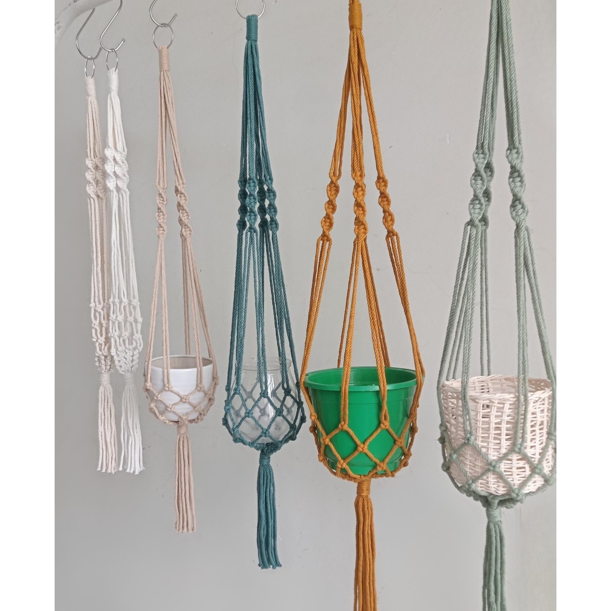 Macrame Plant Hanger, Garden Lover's Gift, Balcony Decoration, Modern Macrame Decor, Plant Hanger, Scandinavian Style, Gift For Mom - H001